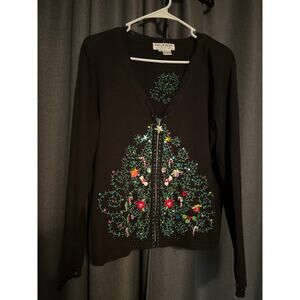 Ugly Christmas Cardigan Sweater Xmas Size Large Jack B Quick